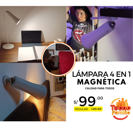 💡 Lampara Magnética Recargable 4 en 1