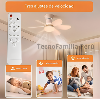 FOCO LED VENTILADOR DE 6 ASPAS